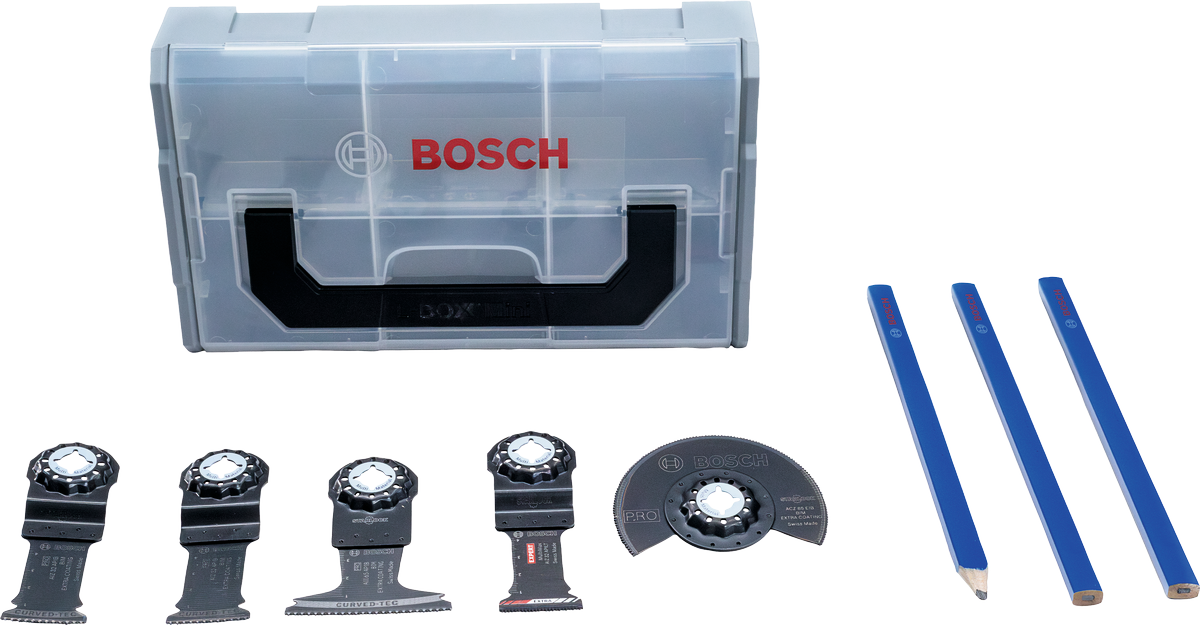 Bosch Best of PRO Coated Multifunktionswerkzeug-Klingenset in Mini L-Boxx.