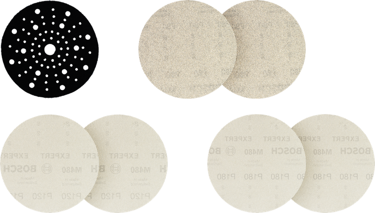 Bosch EXPERT M480 Schleifnetz-Set 150 mm für Exzenterschleifer.