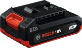 Bosch 18V 2Ah Akku für Akku-Werkzeuge.