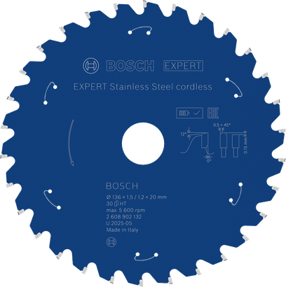 Akku-Kreissägeblatt EXPERT Stainless Steel von Bosch .