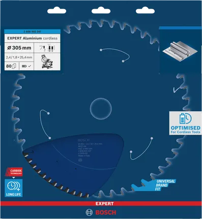Bosch EXPERT Aluminium Akku-Kreissägeblatt 305 mm.