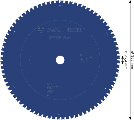 Bosch EXPERT Steel Kreissägeblatt 355mm T80.