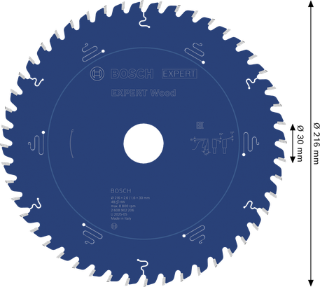 Bosch EXPERT Holz-Kreissägeblatt 216 mm T48.