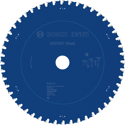 Bosch EXPERT Steel Kreissägeblatt zum Schneiden von Stahl.
