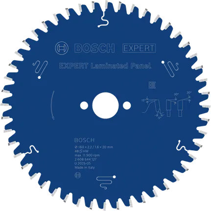Bosch EXPERT Laminated Panel Kreissägeblatt, 48 Zähne.