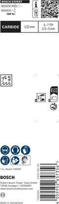 Bosch EXPERT Multi Material T367XHM Stichsägeblatt, hartmetallbestückt.