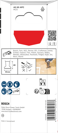 Bosch Starlock Holzschneideblätter 65×40 mm 5-tlg.