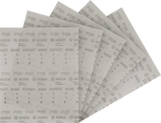 Bosch EXPERT M480 Schleifnetz G120 230x280mm 5er Pack.