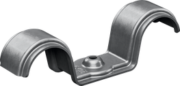 Bosch Doppel-Rohrband, Metallschelle zur Rohrbefestigung.