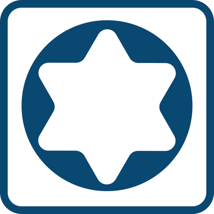 Torx-Schraubendreher.