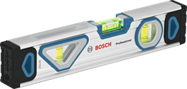 Bosch 25 cm Magnet-Kastenwasserwaage mit Aluminiumgehäuse.