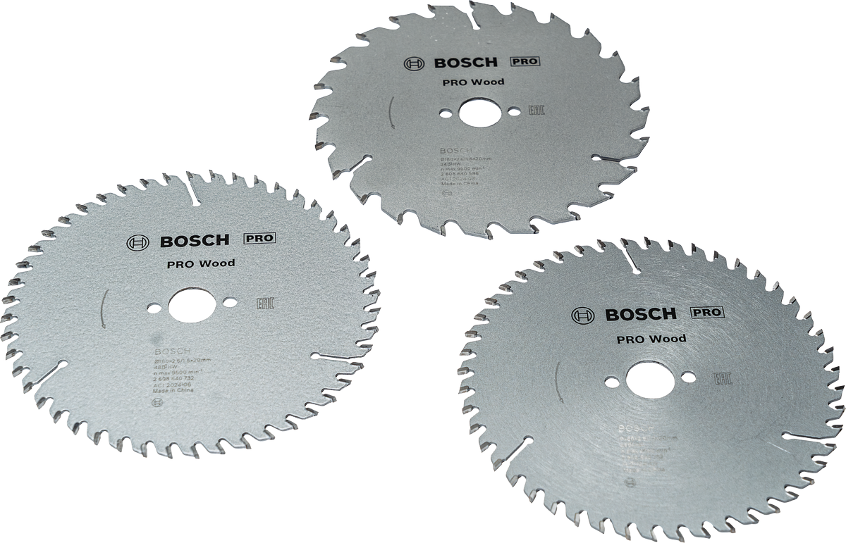 Bosch PRO Holz-Kreissägeblatt 160 mm 3er-Pack.