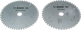 Bosch PRO Kreissägeblatt für Holz und Aluminium, 165 mm, 2er-Pack.