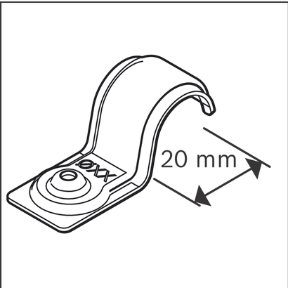 PRO EMS Metall-Einzelkabelhalter