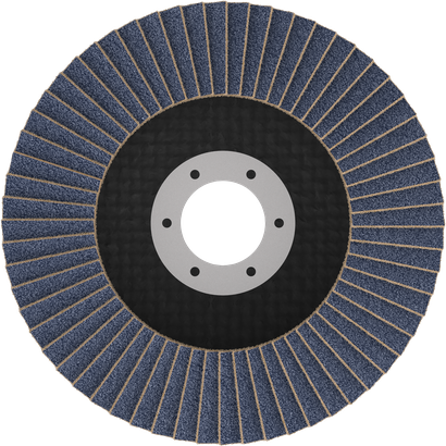 Bosch X451 Fächerscheibe 115 mm G40 zum Metallschleifen.