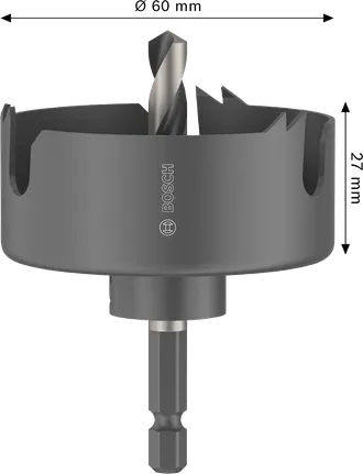 Bosch Lochsäge für Holz und Trockenbau 60 x 25 mm.