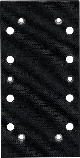 Bosch PRO Schleifplatte 92 x 182 mm mit 14 Löchern.