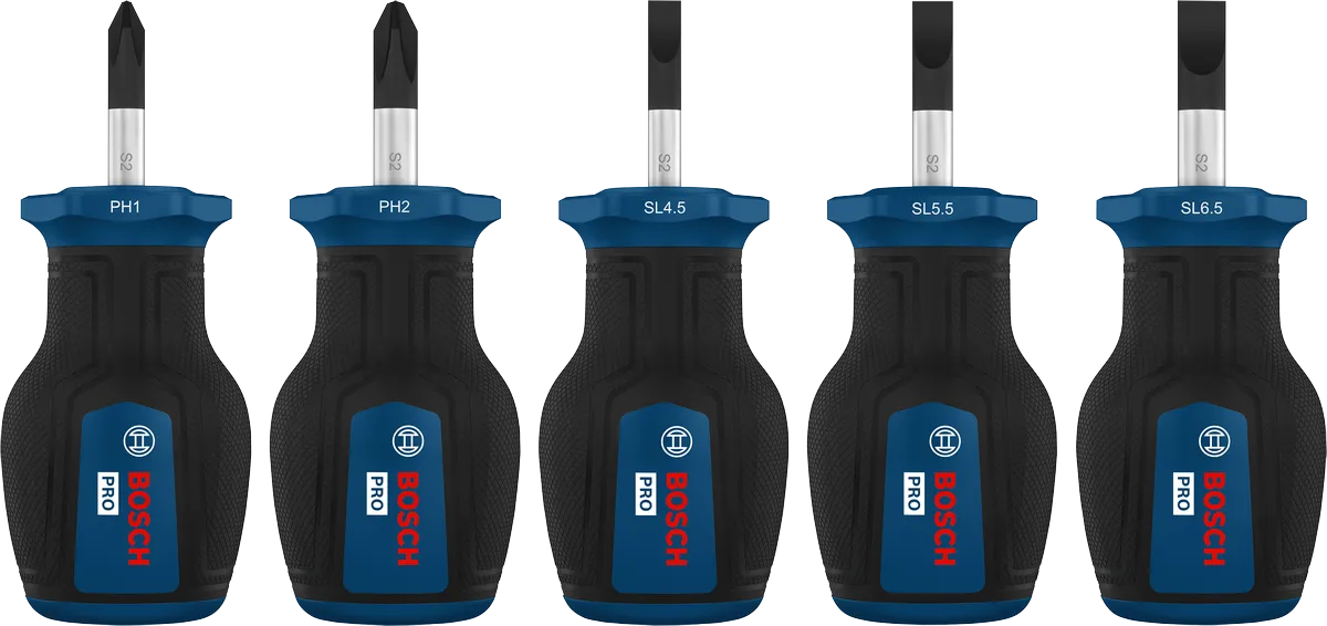PRO Stubby-Schraubendreher PH/SL-Set, 5-tlg.