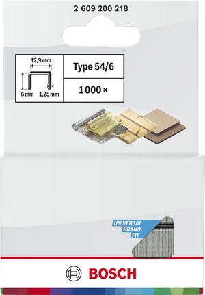 Bosch Flachdrahtklammern Typ 54/6 für universelle Passform.