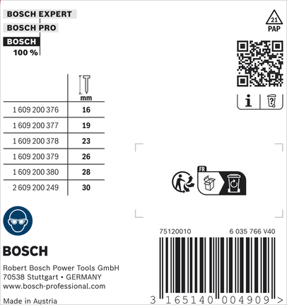 Bosch Nagel Typ 47, 28 mm Länge für professionelle Werkzeuge.