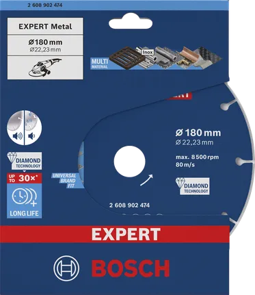 Bosch EXPERT Metall-Diamanttrennscheibe 180 mm.