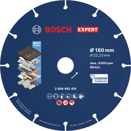 Bosch EXPERT Metall-Diamanttrennscheibe 180 mm.