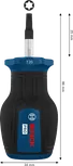 Bosch PRO Stubby Schraubendreher TX20 mit ergonomischem Griff.