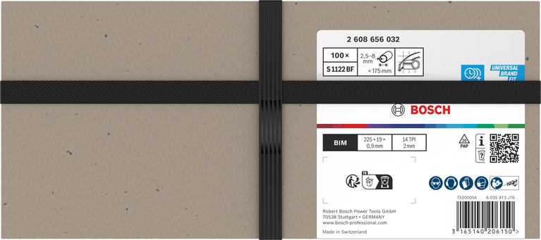 Bosch S 1122 BF BIM Metall-Säbelsägeblätter, Packung.