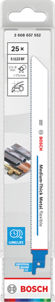 Bosch S1122BF Bi-Metall-Sägeblatt für mittelstarkes Metall.