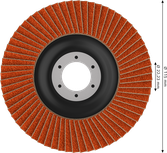 Bosch EXPERT X782 Fächerscheibe 115 mm G60 zum Schleifen.