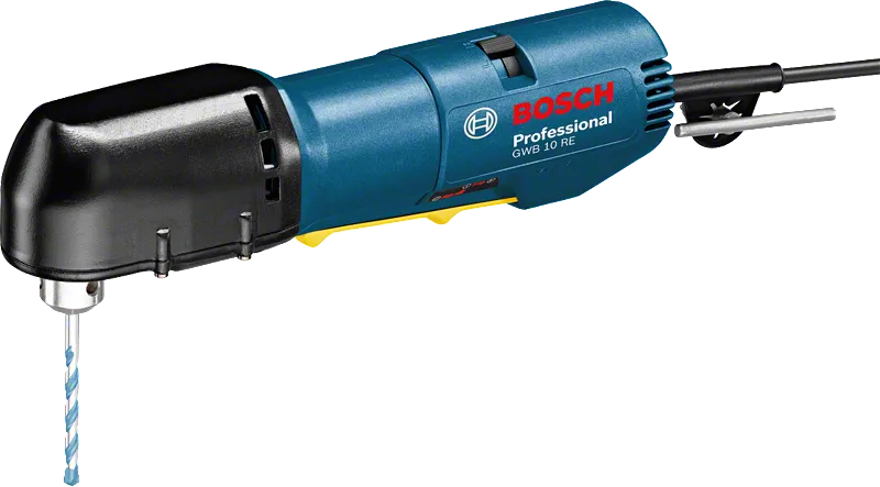 Perceuse d'angle Bosch GWB 10 RE pour des travaux de perçage précis.