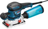 Ponceuse orbitale Bosch GSS 230 AVE avec bac à poussière.