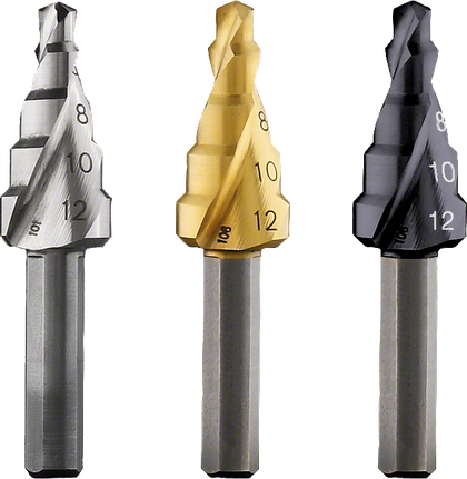 Jeu de forets étagés cylindriques Bosch à 5 niveaux.