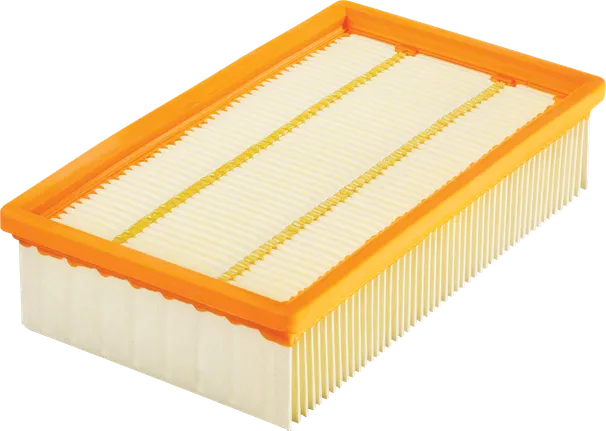 Filtre plissé rectangulaire Bosch pour aspirateur eau et poussière.