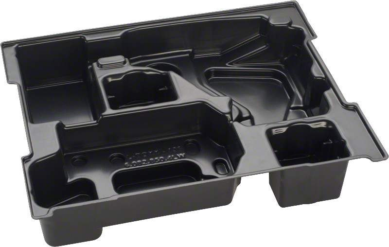 Insert de mallette à outils en plastique Bosch pour un rangement organisé.