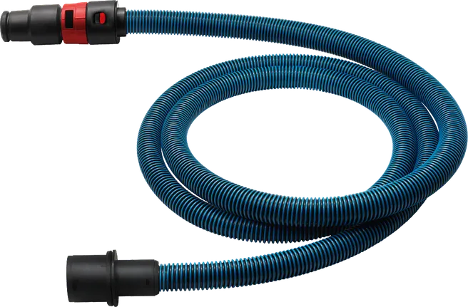 Tuyau antistatique Bosch 22 mm avec adaptateur à verrouillage à baïonnette.