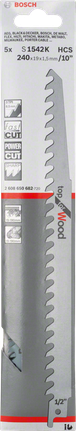 Lame de scie alternative Bosch S1542K pour le bois.