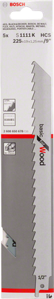 Lame de scie à bois Bosch S 1111 K 9″.