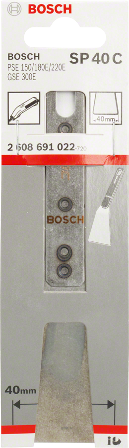 Lame en acier à ressort Bosch Grattoir SP 40 C 40 mm.