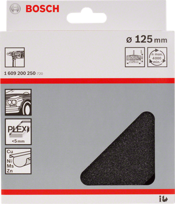 Éponge de polissage Bosch 125 mm.