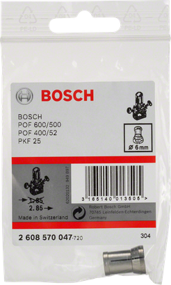 Pince de serrage Bosch 6 mm sans contre-écrou.