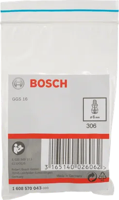 Pince de serrage Bosch 6 mm avec écrou de blocage.