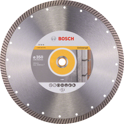 Disque à tronçonner diamanté Bosch Idéal pour Universal Turbo 350 mm.