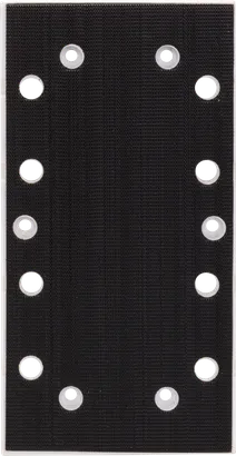 Plateau de ponçage Bosch 93x185 mm avec plusieurs trous.
