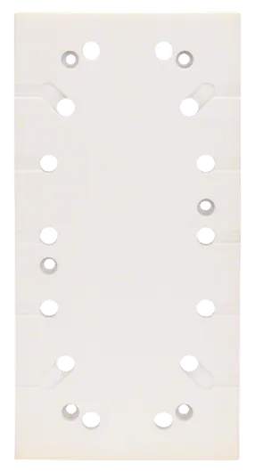 Plateau de ponçage Bosch 115x230 mm avec plusieurs trous.