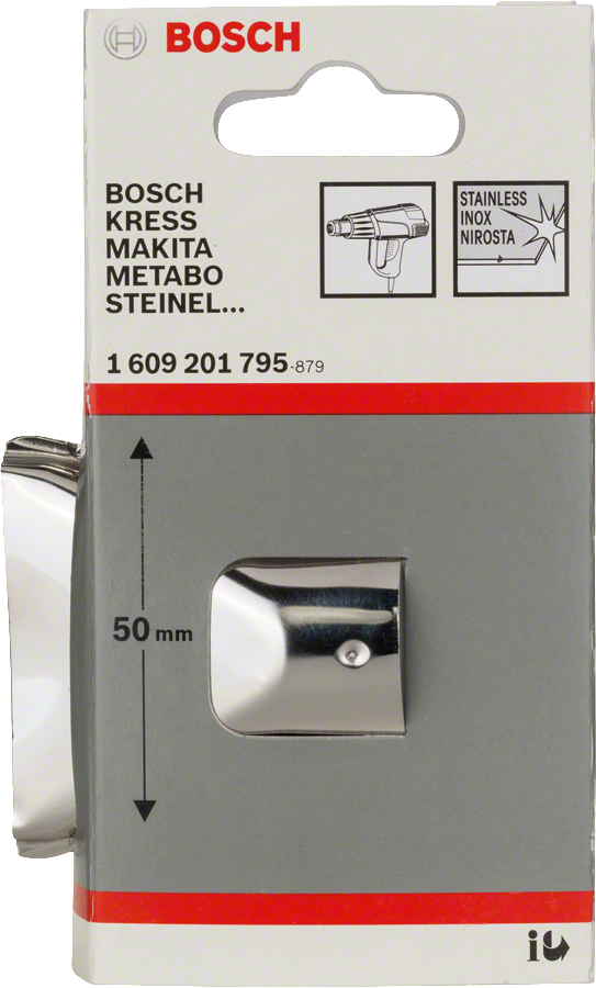Buse à jet plat Bosch 50 mm pour pistolets thermiques.