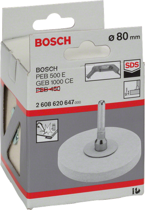 Accessoire feutre de polissage Bosch 80 mm.