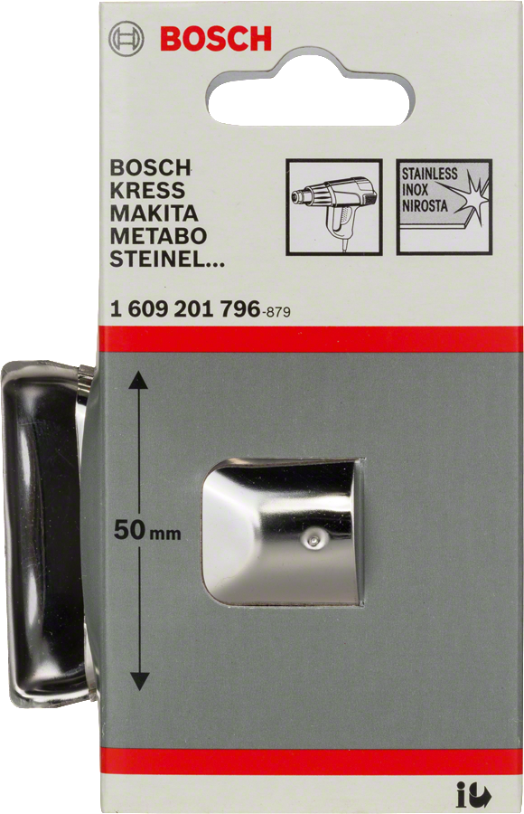 Buse de protection en verre Bosch pour pistolets thermiques, 50 mm.