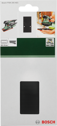 Plateau de ponçage Bosch PSM 200 AES 185 × 93 mm.