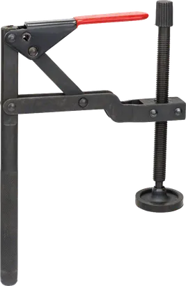 Support vertical à serrage rapide Bosch pour un serrage sûr.